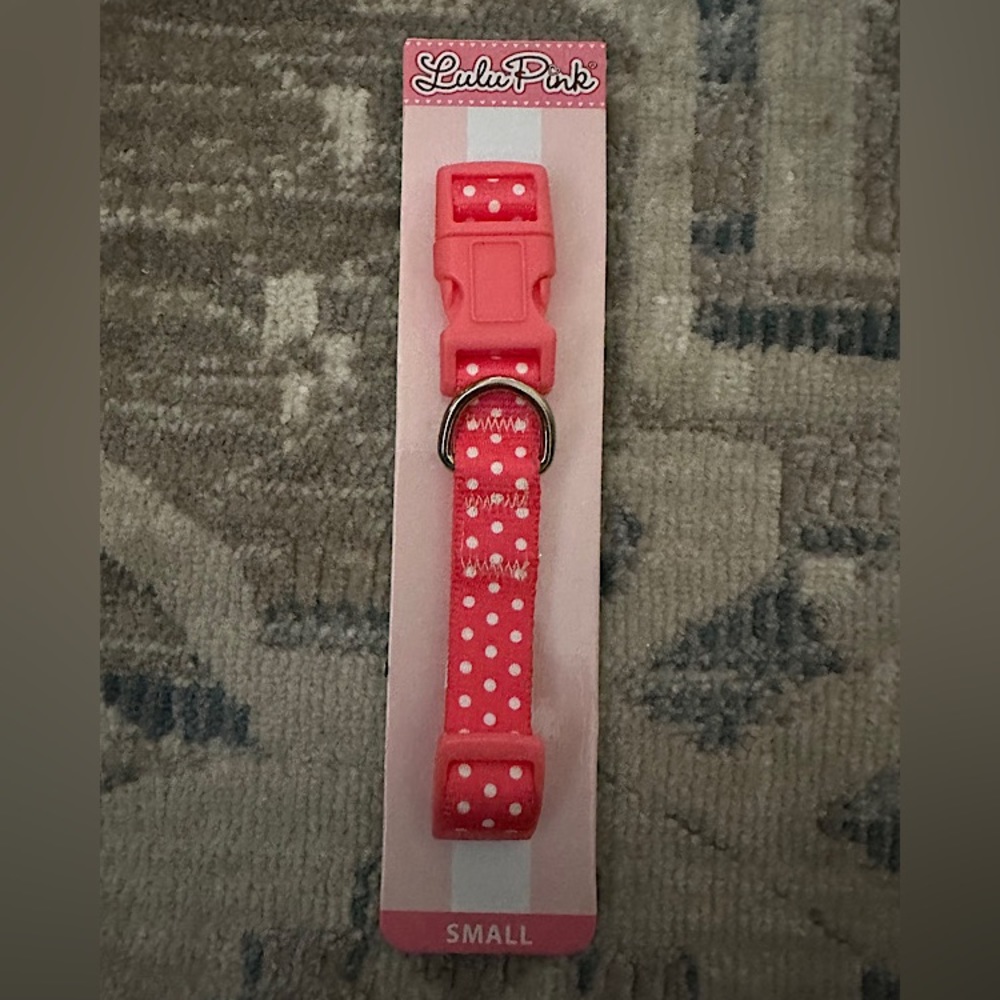 Small Dog Bundle - ‘Polka Dot’ Collar, Leash, and Hat